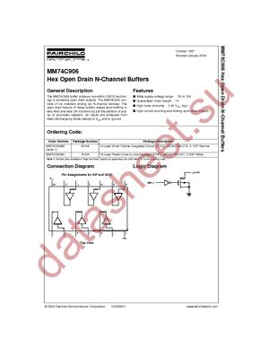 MM74C906N datasheet  